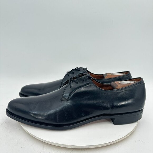 Florsheim King Size Black Leather Dress Shoes 14.5 AA Made in Italy 22025 - Picture 2 of 12